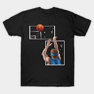 Basketball Player Throw Board T-Shirt